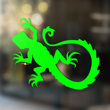 Gecko Lizard Vinyl Art Wall  Window Bathroom Sticker Decal #6_2