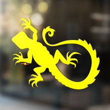 Gecko Lizard Vinyl Art Wall  Window Bathroom Sticker Decal #6_3