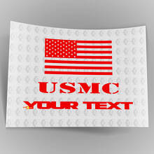 Fender American Flag Reversed Charging USMC Sticker Decal for Jeep Wrangler 3
