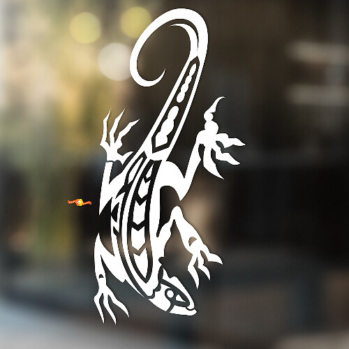 Gecko Lizard Vinyl Art Wall  Window Bathroom Sticker Decal #7