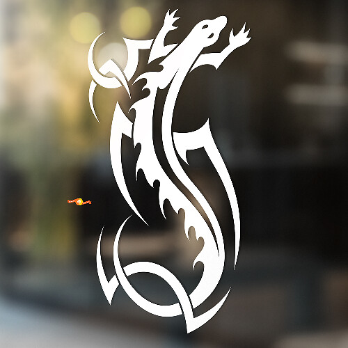 Gecko Lizard Vinyl Art Wall  Window Bathroom Sticker Decal #8
