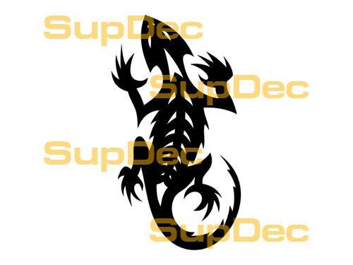 Gecko Lizard Vinyl Art Wall  Window Bathroom Sticker Decal #9
