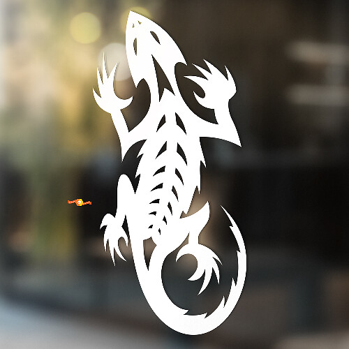 Gecko Lizard Vinyl Art Wall  Window Bathroom Sticker Decal #9