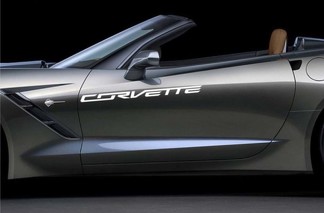 1950-2017 Chevrolet Corvette Stingray Z06 Hood Body Door Decal New 2PC Set Z06