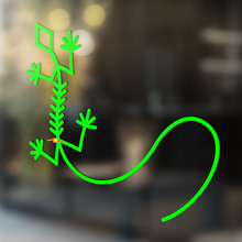 Gecko Lizard Vinyl Art Wall  Window Bathroom Sticker Decal #10_2