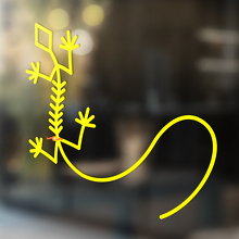 Gecko Lizard Vinyl Art Wall  Window Bathroom Sticker Decal #10_3