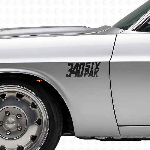 340 Six Pak Side Vinyl Decal Kit for Dodge Viper Charger Ram Challenger_1