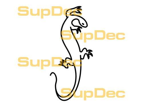 Gecko Lizard Vinyl Art Wall  Window Bathroom Sticker Decal #11