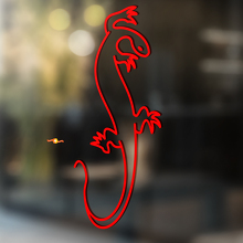 Gecko Lizard Vinyl Art Wall  Window Bathroom Sticker Decal #11_4