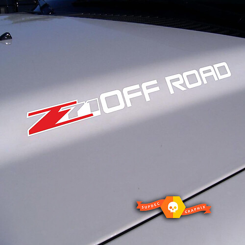 Z71 Off Road Hood Vinyl Decal Sticker for Chevrolet Silverado
