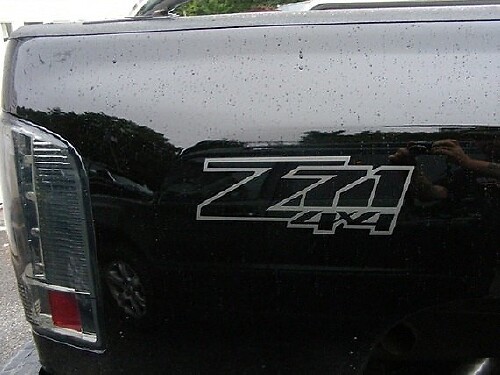 Z71 4x4 Truck Bed Vinyl Decal Set for Chevrolet Silverado GMC Sierra