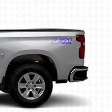 Z71 4x4 Truck Bed Vinyl Decal Set for Chevrolet Silverado GMC Sierra_2
