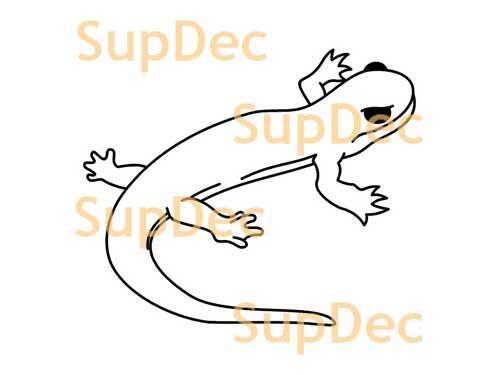 Gecko Lizard Vinyl Art Wall  Window Bathroom Sticker Decal #13