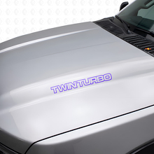 Twin Turbo Vinyl Hood Decal Stickers for Chevy Truck_2