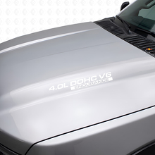 4.0L DOHC V6 Endurance Hood Vinyl Decals Set for Nissan Xterra Titan_5