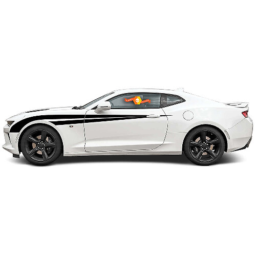 Dual Accent Stripes Side Fender Vinyl Decal Sticker for Chevrolet Camaro 2016-2018