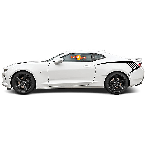 Rear Quarter Side Accent Stripe Vinyl Decals For Chevrolet Camaro 2016-2018 