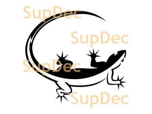 Gecko Lizard Vinyl Art Wall  Window Bathroom Sticker Decal #16