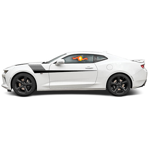 Strobe Style Stripes Side Vinyl Decal Sticker for Chevrolet Camaro 2010-2020