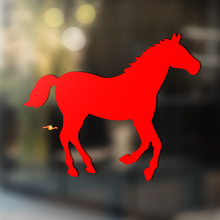Horse Vinyl Art Wall  Window Bathroom Sticker Decal #5_4