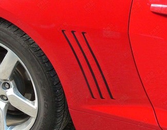 Choose Color Chevrolet Camaro 2010-2015 Gill Vent Insert Overlay Side Stripes