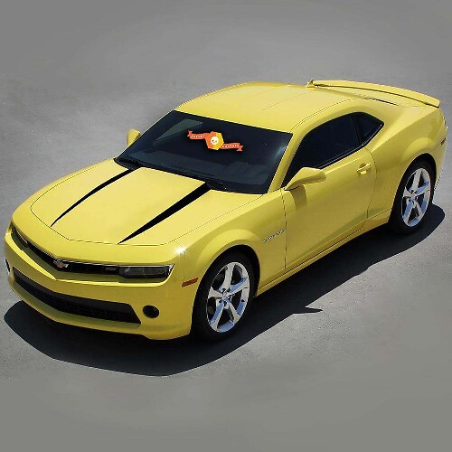 Spear Style Hood Stripes Vinyl Decals for Chevrolet Camaro 2010-2015