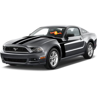 FORD MUSTANG 2013- 2020 HOOD AND SIDE ACCENT STRIPES