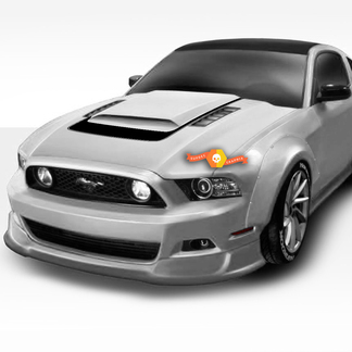 FORD MUSTANG 2013-2020 ACCENT DECAL STRIPE AROUND HOOD SCOOP RSH8