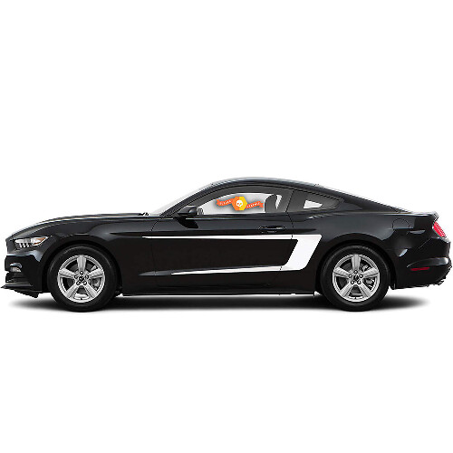 Side Accent C-Stripes Vinyl Decals for Ford Mustang 2015-2020