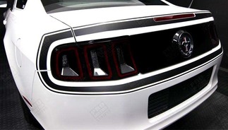 Ford Mustang 2013- 2014 Retro Style Rear Fascia Stripes