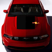 Blackout Hood Scoop Cowl Sticker Decal fit to Ford Mustang 2005-2024 2