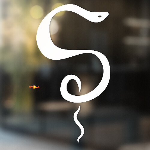 Snake Vinyl Art Wall  Window Bathroom Sticker Decal removable#10