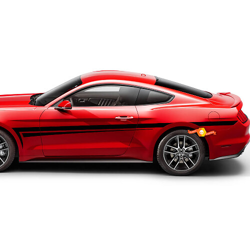 Tribal Style Side Stripes Vinyl Decals for Musclecar Musclecarmodel 2005-2024