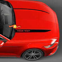 Hood Cowl Spear Stripes Vinyl Decals for Ford Mustang 2010-2024 4