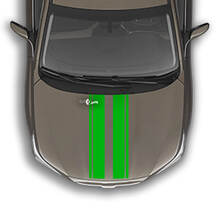 Dual Racing Hood Stripes Universal Size Decals Stickers 3