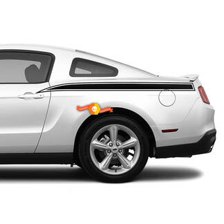 Ford Mustang Rear Quater Side Stripes Decals Stickers