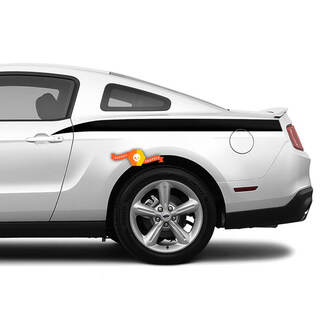 Ford Mustang Rear Quarter Side Stripes Vinyl Decals Stickers