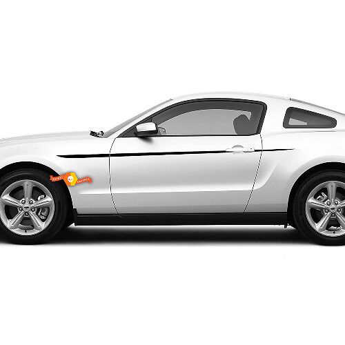 Side Accent Stripes Vinyl Decals for Ford Mustang