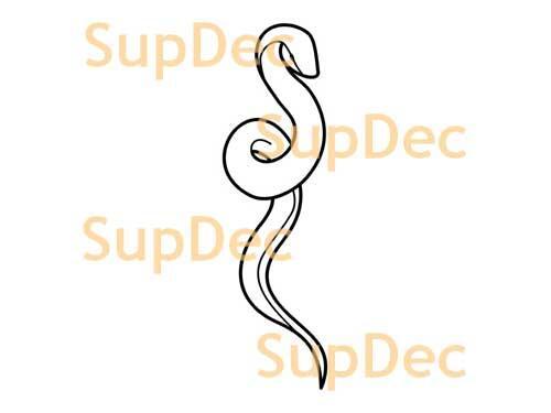 Snake Vinyl Art Wall  Window Bathroom Sticker Decal removable#17