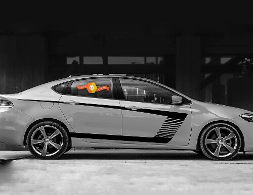 Side Accent C-Stripes Vinyl Decal Sticker for Dodge Dart