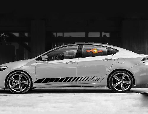 Rocker Panel Strobe Side Stripes for Dodge Dart 2013–2020