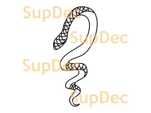 Snake Vinyl Wall Art Decal for Home & Bathroom