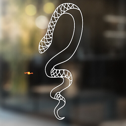Snake Vinyl Wall Art Decal for Home & Bathroom