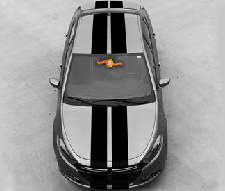 DODGE DART 2013- 2020 OVER THE TOP RALLY DOUBLE STRIPES