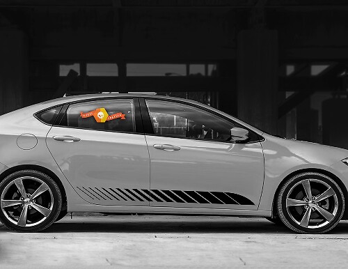 Strobe Stripes Lower Door Vinyl Decal Sticker for Dodge Dart