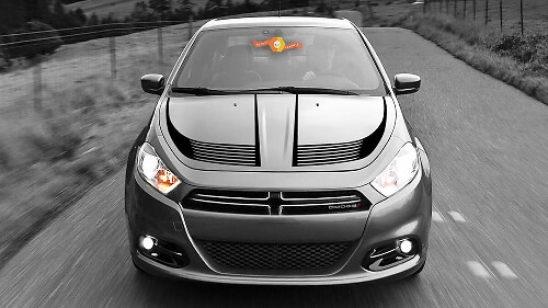 Hood Accent Strobe Stripes for Dodge Dart