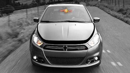 Accent Strip Perimeter of Hood Vinyl Decal Sticker for Dodge Dart