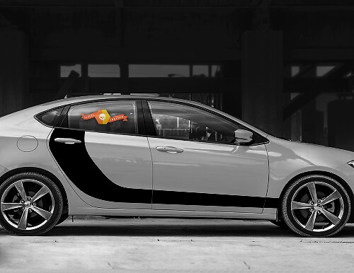 Door Accent Side Hockey Stripes for Dodge Dart