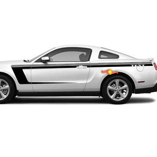 Side Accent Strobe C-stripes for Ford Mustang