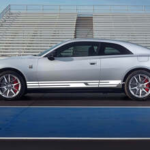 Geometric Side Rocker Panel Decal Stripes for Dodge Charger Electric  2